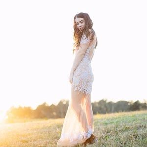 For Love & Lemons lace Maxi Dress